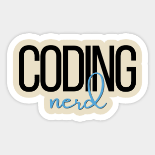 Coding Nerd Sticker